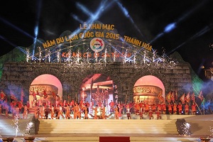 Lễ khai mạc Năm Du lịch Quốc gia 2015 ở Thanh Hóa.